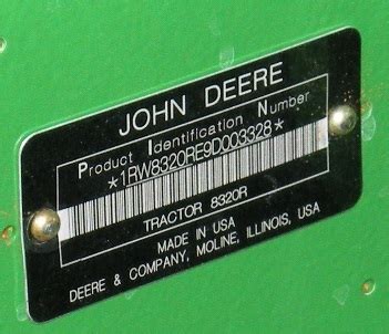 john deere 2500 serial numbers